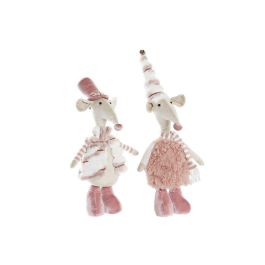 Figura Navidad Fantasia DKD Home Decor Rosa 11 x 55 x 16 cm (2 Unidades) Precio: 33.88999944. SKU: B1GZSG5SW3