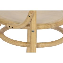 DKD Home Decor Silla Horeca Natural 41 x 84.5 x 41 cm Olmo Ratan (2 Unidades) Estilo Vintage Cottage