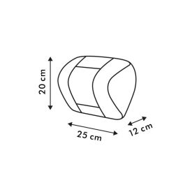 Momo Cuello Coche Soporte Comfort MLNSCCBR Negro-Rojo