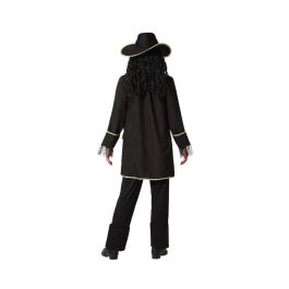 Disfraz Pirata Hombre Adulto Barbanegra XS-S - Negro, Polyester, Temática Piratas Disfraz Pirata Hombre Adulto Barbanegra XS-S - Negro, Polyester, Temática Piratas