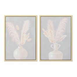 Cuadro Shabby DKD Home Decor Gris Beige 4 x 70 x 50 cm (2 Unidades) Cuadro Shabby DKD Home Decor Gris Beige 4 x 70 x 50 cm (2 Unidades)