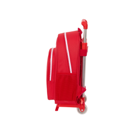 Mochila Escolar con Ruedas Sevilla Fútbol Club Rojo 28 x 34 x 10 cm