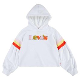 Sudadera con Capucha Niña Levi's Full Sleeve High Rise Girl Blanco