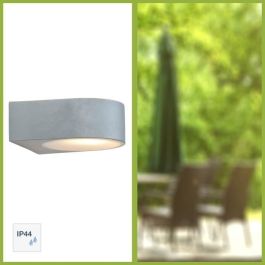 BRILLIANT - TYLER Aplique de exterior - color titanio - metal/vidrio E27 1x60W