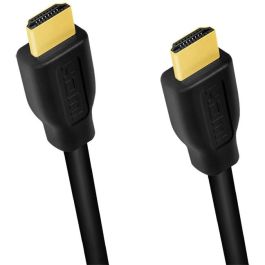 LogiLink CH0102 Cable HDMI 2.0 Macho/Macho, 3m, 4K/60Hz, 3D HDR, Canal de Retorno de Audio, Ethernet, Negro