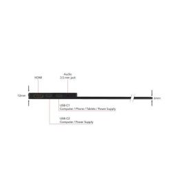 Verbatim PMT-14 Monitor Portátil Táctil 14" IPS Full HD Multimedia USB-C Negro