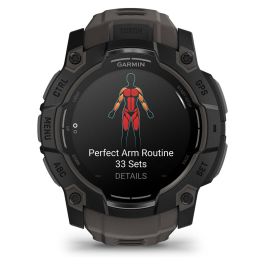 Garmin Instinct 3 AMOLED 50mm Schwarz Reloj Inteligente GPS Unisex con Pantalla AMOLED, 4GB, 10 ATM