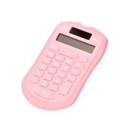 Calculadora Liderpapel Bolsillo Xf41 8 Digitos Solar Y Pilas Color Rosa 94x59,5x10,5 mm