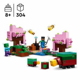 LEGO Minecraft 21260 Jardín de Cerezos en Flor - Minifiguras de Videojuegos