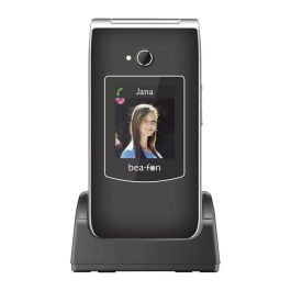 Beafon SL645 Móvil con Tapa 2G GSM, Pantalla 2.8", Cámara 3 MP, Radio FM, 1000 mAh, Color Negro y Plata