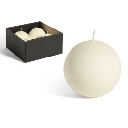 Vela Bola Crema Diam 10Cm Acorde (12 Unidades) Precio: 34.78999986. SKU: B1JAY8KKAM