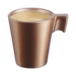 Taza Mug Luminarc Flashy Marrón claro 80 ml Vidrio (24 Unidades)