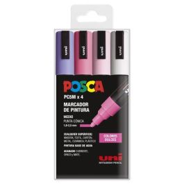 POSCA Marcador Pc-5M-4C No Permanente, Tinta Base Agua, 1.8 mm-2.5 mm, Colores Surtidos Dulces, Estuche 4U - 264168000, 264259000, 264374000, 264366000 Precio: 10.89999944. SKU: S8419007