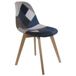Home Deco Factory Silla Patchwork Azul-Gris Diseño Escandinavo Beech Tulipa, Patas de Madera y Asiento de Tela, 55.5x41 cm h.85 cm Home Deco Factory Silla Patchwork Azul-Gris Diseño Escandinavo Beech Tulipa, Patas de Madera y Asiento de Tela, 55.5x41 cm h.85 cm Precio: 60.5. SKU: B1CKDH7BVX