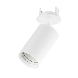LUM-RGU10-W Spot Empotrable GU10 Blanco Orientable (Sin Bombilla) para Techo Interior, Ideal Salón Dormitorio Cocina Tienda