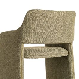 Silla Espiga Verde Tejido Salón 58 X 62,50 X 78 cm