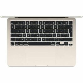 Apple MXCU3FNA MacBook Air 13.6" M3 (2024), 16GB RAM, 512GB SSD, Stellar Light, Teclado AZERTY