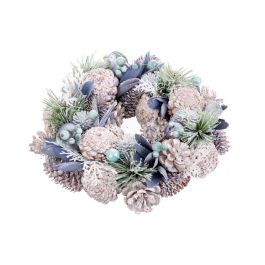Corona de Navidad Azul Multicolor Plástico Foam 26 x 26 x 7,5 cm Precio: 12.50000059. SKU: B1J243G2ZW