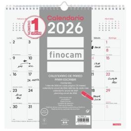 Finocam Calendario de pared para escribir 30x30 cm MV Chic Blanco 2026, encuadernado con espiral, espacio diario Precio: 5.50000055. SKU: B18HGA8VV8
