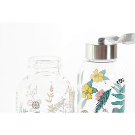 DKD Home Decor Botella Tropical Wild&free Borosilicato Inox Pack 6 Unidades 550ml 6.5 x 23 x 6.5 cm
