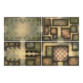Loke Battlemats Coast of Dread Caja Aventura RPG Kit Independiente con Mapas Modulares y Fichas