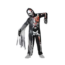 Disfraz Esqueleto Niño Halloween Infantil 10-12 Años con Capa, Mono y Guantes Disfraz Esqueleto Niño Halloween Infantil 10-12 Años con Capa, Mono y Guantes