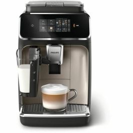 Philips Cafetera Espresso Automática EP2336/40 LatteGo 4 Bebidas - Cromo Negro