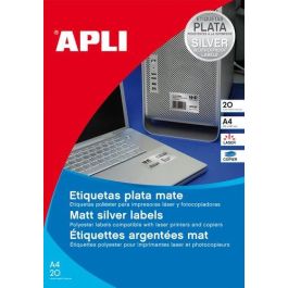 Apli Etiquetas Adhesivas 210x297 mm C-Rectos 1 x 20H Poliéster Blanco Mate Resistente Intemperie Láser Precio: 26.8899994. SKU: S8400815