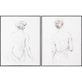 DKD Home Decor Cuadro Moderno Blanco Negro Lienzo Pino 82.5 x 4.5 x 102.5 cm (2 Unidades) Precio: 98.89999977. SKU: B1H9BGQ4TB