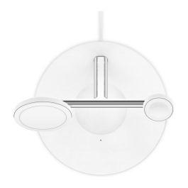 Belkin WIZ017vfWH Cargador Inalámbrico MagSafe 3 en 1 para iPhone 12/13 Series, Auriculares, Smartwatch Blanco