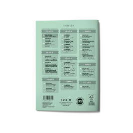 Rubio Cuaderno Caligrafía Nº 0 Desarrollo Destrezas Motrices Lenguaje Escrito