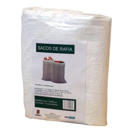 Seimark Saco de rafia blanco 50 x 80 cm, 10 unidades