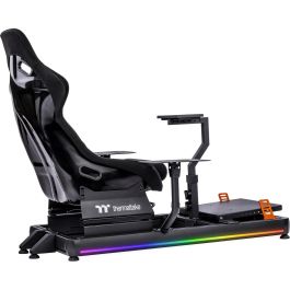 Thermaltake GSC-F50-CPASBB-01 Cabina de Vuelo GF500 Flight Simulator Aluminio Negro, 120 kg de Capacidad Máxima