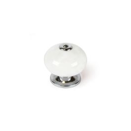 Blister con 4 pomos redondos para mueble fabricado en porcelana acabado blanco mod. e517 ø40mm rei Precio: 8.49999953. SKU: S7912580