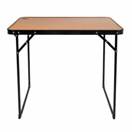 Aktive Mesa Camping Plegable Acero Bambú 80x60x67 cm