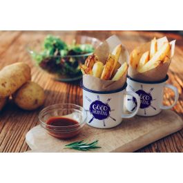 Mug Esmaltada Blanca con Frases 350 ml - Privilege (24 Unidades) Mug Esmaltada Blanca con Frases 350 ml - Privilege (24 Unidades)