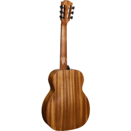 LAG Guitarra Acústica Travel Nylon Blue Wave AE Blue Wave 1 Tapa Cedro Rojo Macizo Fondo Caoba Satinado