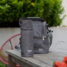 Porta biberones THERMOBABY - aislado - gris jaspeado Porta biberones THERMOBABY - aislado - gris jaspeado