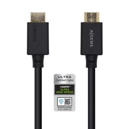Aisens Cable HDMI V2.1 Premium Alta Velocidad 48Gbps 8K@60Hz HEC Conectores Macho a Macho Negro 0.5M Precio: 3.88999996. SKU: B19VA4Z4ZN