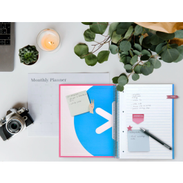 Antartik Micro Cuaderno Espiral A4 Forrado 120 Hojas 90gr Horizontal Rosa