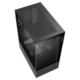 XPG Invader X Mini Midi Tower PC Caja Negro ATX 5 Ventiladores ARGB Ventana Lateral Compacta con Vista Panorámica