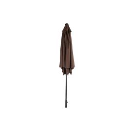 DKD Home Decor Parasol Basicos Sunlla Marron Negro 270 x 270 x 250 cm