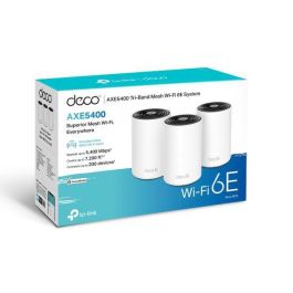 TP-Link Sistema WiFi Mesh Tri-Band Wi-Fi 6E (2.4/5/6 GHz) 3-pack – Cobertura total y seguridad avanzada