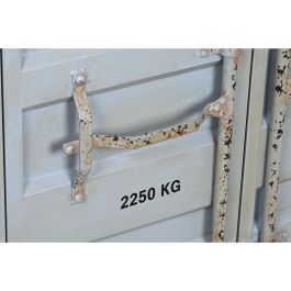 DKD Home Decor Estantería Vintage de Metal y MDF con 2 Puertas y 2 Estantes Azul Celeste Diseño Contenedor 168.5x87x44 cm DKD Home Decor Estantería Vintage de Metal y MDF con 2 Puertas y 2 Estantes Azul Celeste Diseño Contenedor 168.5x87x44 cm
