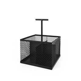 Inde Organizador de Menaje de Mesa Cuadrado de Metal - 16.5 cm (Ancho) x 21.2 cm (Alto) x 16.3 cm (Largo) (8 Unidades)