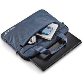 Monray Charter Maletín Portátil 15.6" Acolchado, Delgado y Elegante, Resistente Agua y Arañazos, Bandolera Ajustable Azul Oscuro