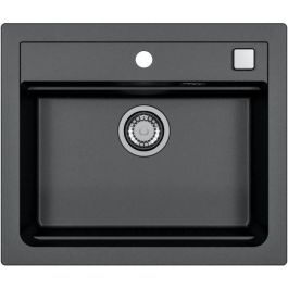 Fregadero encastrable - Granito - Negro - 1 seno - 59 x 50 cm - ATROX - STRADOUR Precio: 240.50000051. SKU: B1KKQWXGJL