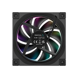 Deepcool FL12R Ventilador de Caja 120mm Negro ARGB PWM | Refrigeración Eficiente para PC Gaming | 55 CFM, 450-2365 RPM, 33.9 dB