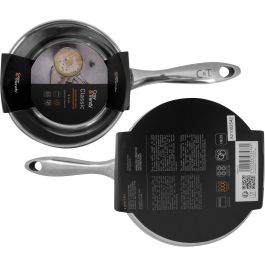 Cacerola - ACOGEDORA Y MODERNA - CLÁSICA - Acero inoxidable - Ø16 cm - 1,61 L - Apta para todo tipo de cocinas, incluida la de inducción