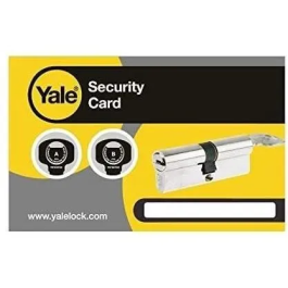 Yale Cerradura Medio Cilindro 30x10mm para Puerta de Garaje - 6 Pines, 4 Llaves